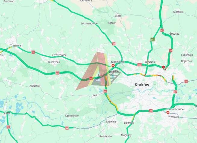 Działka budowlana Krzeszowice, Kościuszki