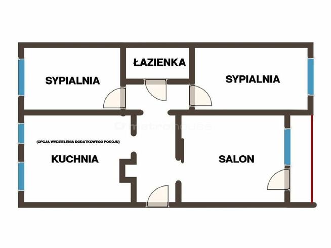 M4 po remoncie, II p, 62 m², Balkon + działka ROD