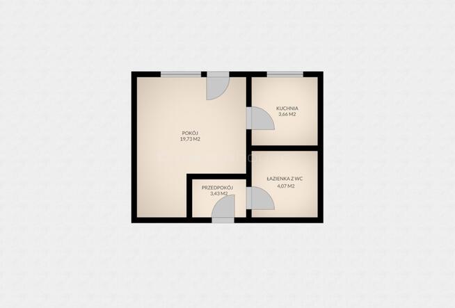 Pierwsze piętro 30,89 m2_Balkon_Koszarowa.