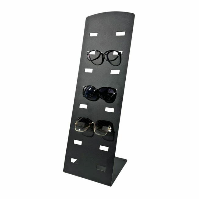 Stojak na okulary metalowy na 8 par – Czarny