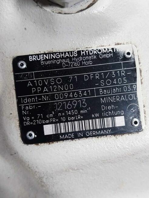 Pompa hydrauliczna Brueninghaus A10VSO 71 DFR1/31R STAN BDB