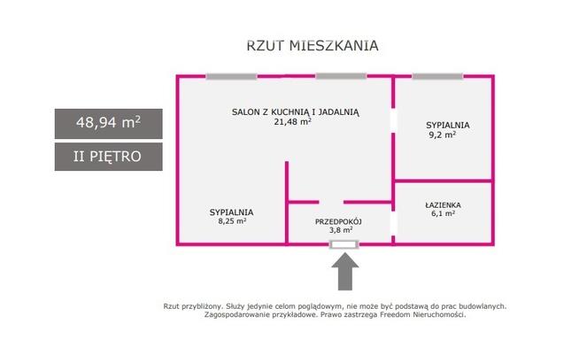 Piękne mieszkanie po generalnym remoncie, 2/3 pok.