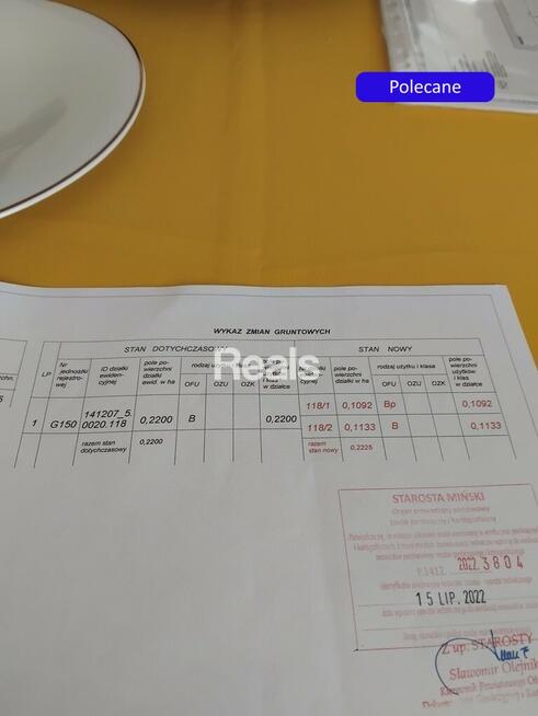 DZIAŁKA BUDOWLANA WIELGOLAS BRZEZIŃSKI, Gm HALINÓW