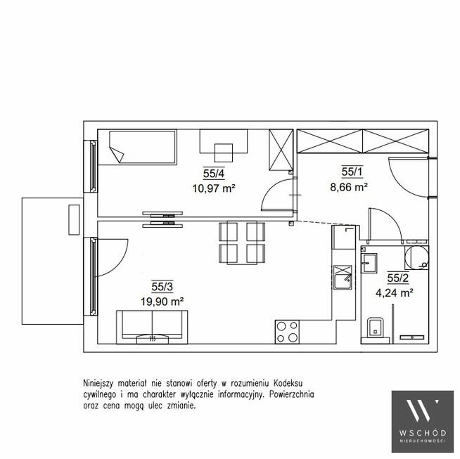 Mieszkanie Kraków Krowodrza, Józefa Wybickiego