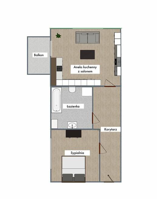 2 pokoje, balkon, klimatyzacja, miejsce postojowe
