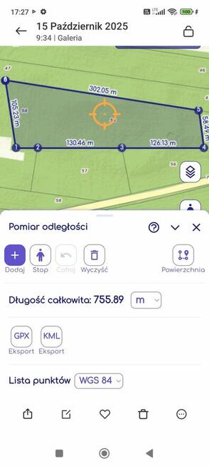 Działka leśna 2,42 ha po całkowitym wyrębie
