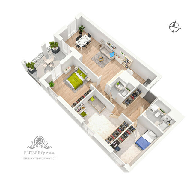 Apartament 4 pok. 97,58 z loggią/Os. Powstańców Śl. obok Sky Tower