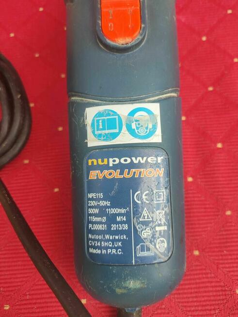 Szlifierka Kątowa Nupower Evolution Kątówka do szlifowania