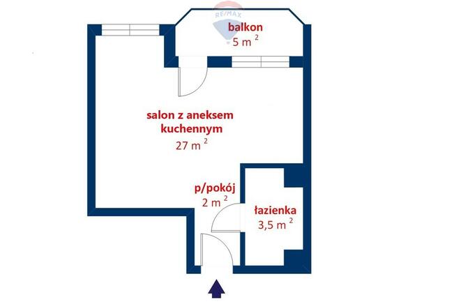 Kawalerka 32,5 m² | Balkon | Winda | Włochy