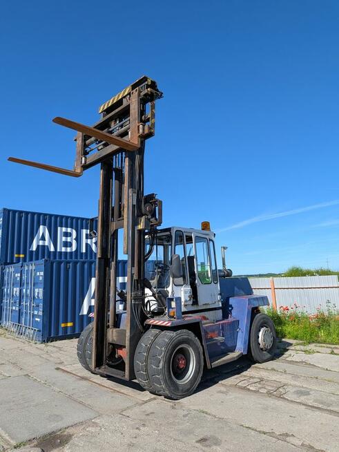 Wózek widłowy Kalmar udźwig 10 ton, przesuw wideł. nie Linde