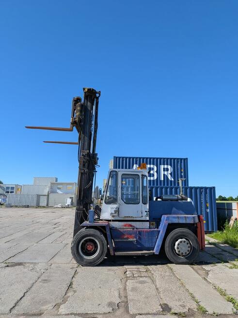 Wózek widłowy Kalmar udźwig 10 ton, przesuw wideł. nie Linde