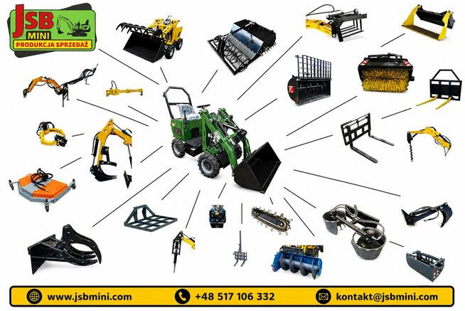 MINI ŁADOWARKA KOŁOWA PRZEGUBOWA ŁAMANA MS-L116KN JSB - PL