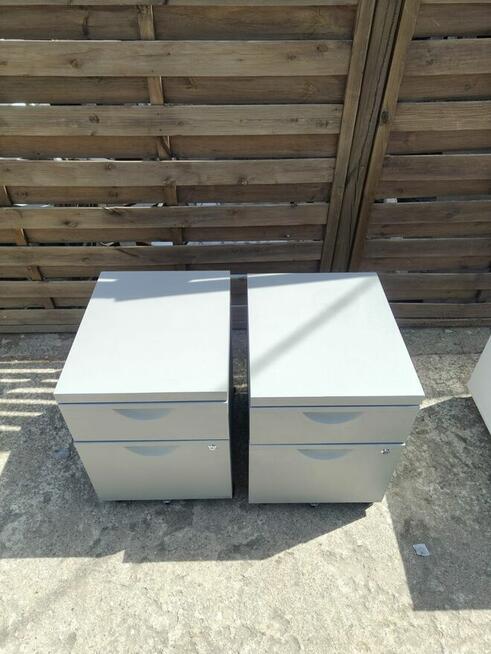 6 x kontenerek IKEA Erik komoda szafka szary metalowy
