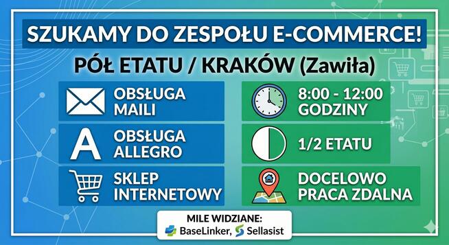 Pracownik ds. obsługi sklepu internetowego i Allegro