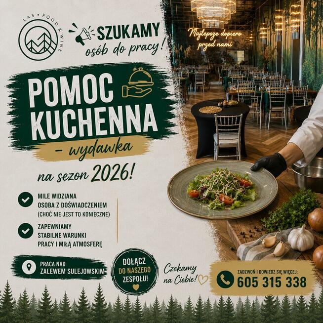 Pomoc kuchenna – praca sezonowa – od zaraz - Smardzewice, na