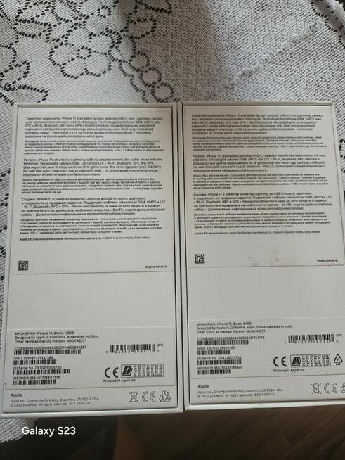 2 ×Iphone 11 128g i 64g Black