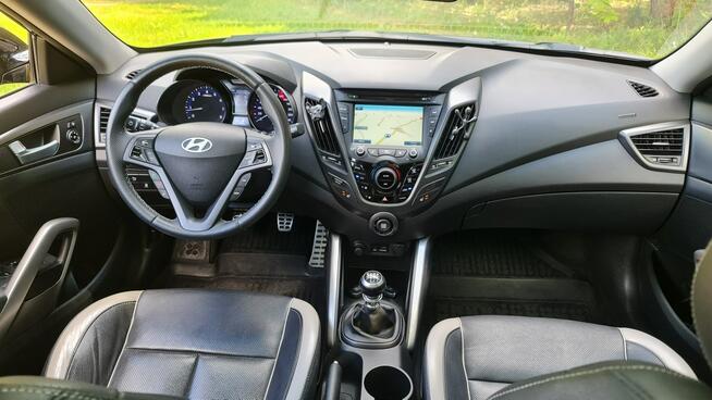 Hyundai Veloster 1.6 TURBO 186KM # NAVI # Panorama # Climatronic # Kamera # Śliczny !!!