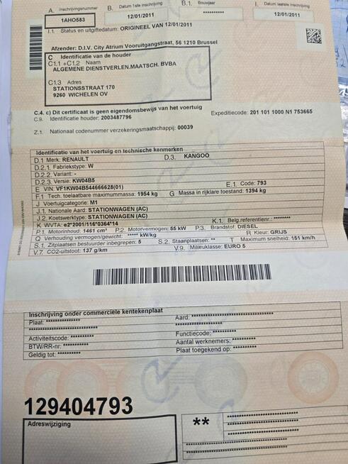 Renault Kangoo 1.5 DCI - Klima Pewny Przebieg 180 Tyś Car-Pass !! Pełna Historia