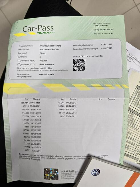Volkswagen Polo 1.2 Diesel Klima / Serwisowana -Stan Super !! ZAREJESTROWANY !!