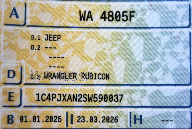 Jeep Wrangler Pakiet Rubicon 392 LimitedEdition Wyciągarka Kamera Hak Skóra Automat