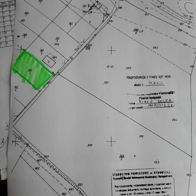 DZIAŁKA BUDOWLANA NA SPRZEDAŻ PRZYŁĘKI 984 m² BEZPOSREDNIO