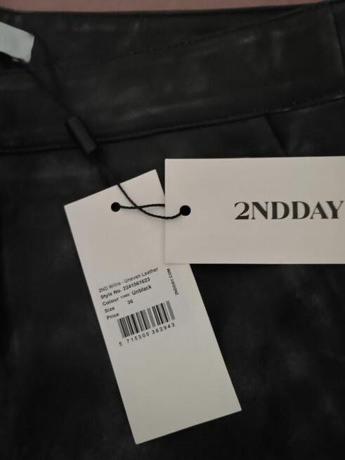 Sprzedam nowe, oryginalne skórzane spodnie marki 2NDDAY, mod