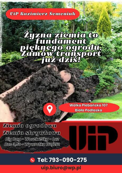 Piasek, żwir, ziemia, piasek siany, kruszywo