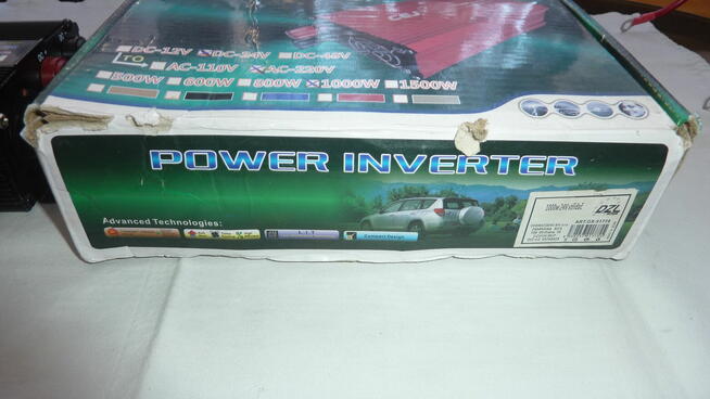 Przetwornica napięcia INVERTER CEJ-1000P z 24 V na 230 Volt.