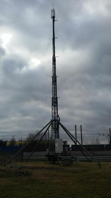 MAszt telefonii komótkowej - stacja bazowa BTS wys. 25m.