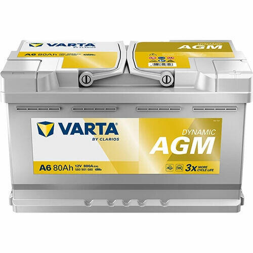 Akumulator 80Ah 800A VARTA Silver Dynamic AGM A6 (F21)