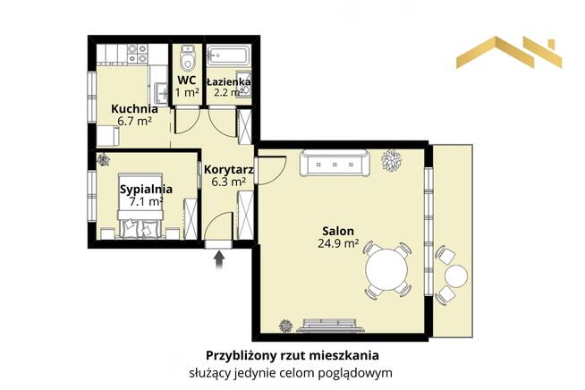 Wygodne 2 pokoje | Duży balkon | Widok na miasto