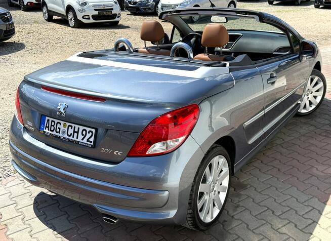 Peugeot 207 CC 1,6 eHDi 112ps*Bezwypadkowy*Skóra-Brąz*Klimatronik*Serwis*Mega-Zadbany