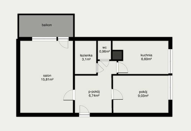Wynajmę 2 pokoje z kuchnią 43m² Warszawa MOKOTÓW-Stegny