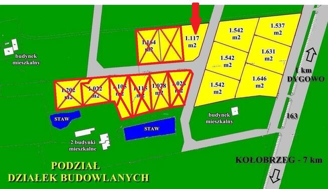 Działka budowlana Dygowo, Kołobrzeska