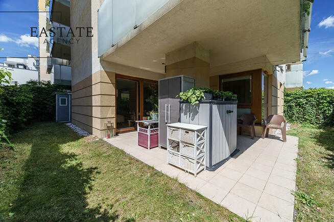 Apartament z ogrodem i garażem na zamkniętym osied