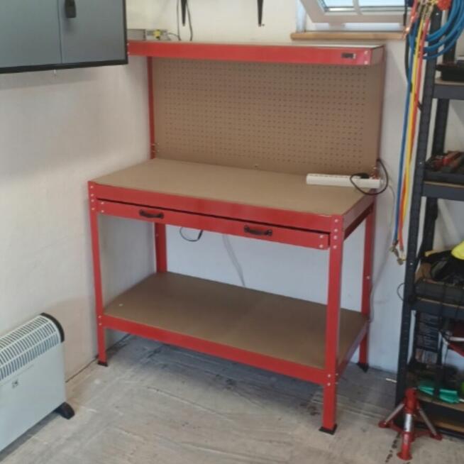 stół warsztatowy garażowy stół roboczy warsztatowy 115x55 cm