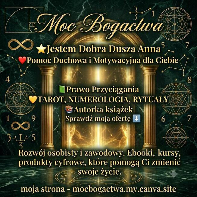 Wróżba Tarot, Numerologia, Prawo Przyciągania – Moc Bogactwa