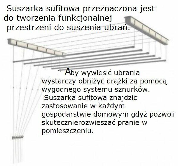Suszarka podsufitowa-szybki montaż suszarek.