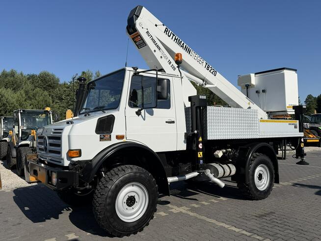 Mercedes UNIMOG 437 4x4 Zwyżka RUTHMANN STEIGER TB 220 Podnośnik Koszowy Zwyżka Wysokość Podnoszenia