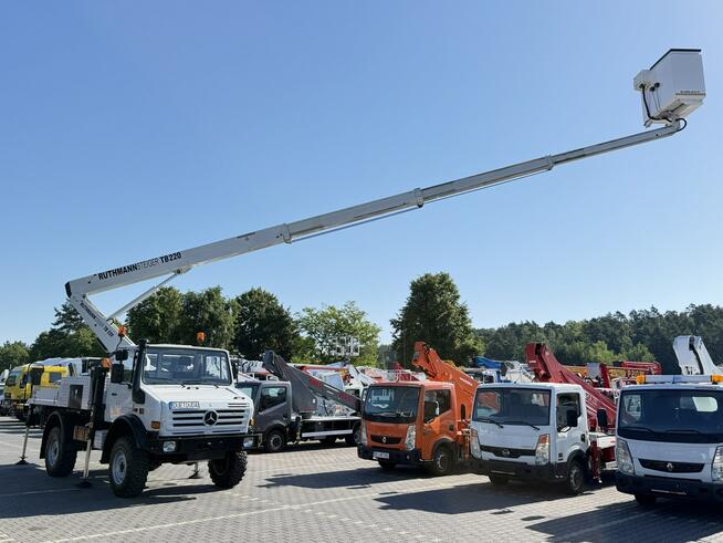 Mercedes UNIMOG 437 4x4 Zwyżka RUTHMANN STEIGER TB 220 Podnośnik Koszowy Zwyżka Wysokość Podnoszenia