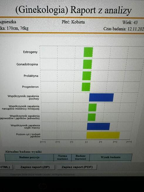 Analizator stanu zdrowia Biophilia quantum scan system