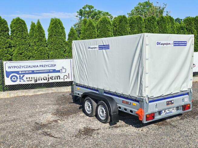 Wypożyczalnia Wynajem Przyczepa Plandeka Duża305x150cm WIOLA