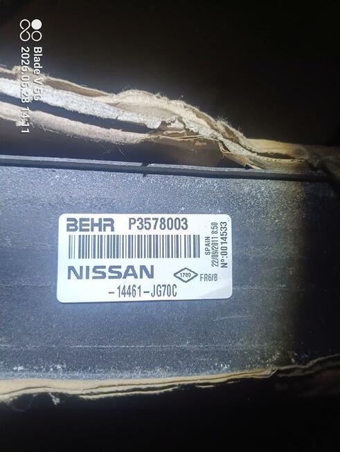 CHŁODNICA POWIETRZA INTERCOOLER NISSAN P3578003