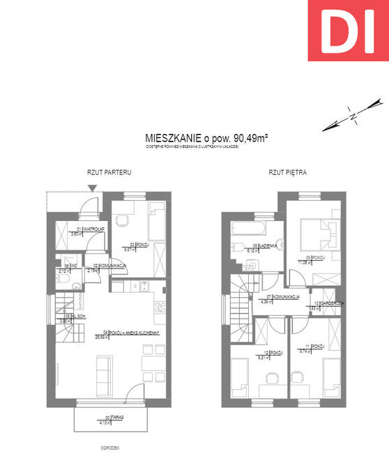 Nowy>komfortowy apartament>90,49 m2>OGRÓDEK