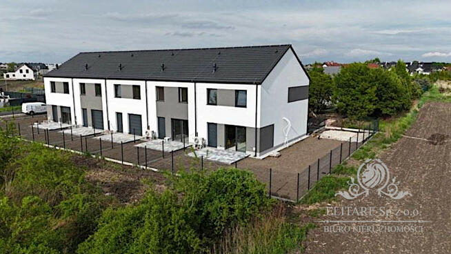 DOM szereg środkowy 102,50m2 z działką 148m2m2, Iwiny Siechnice