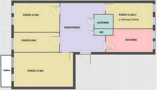 Duże, rozkładowe 4 pok. z balkonem / dostępne od 1.08
