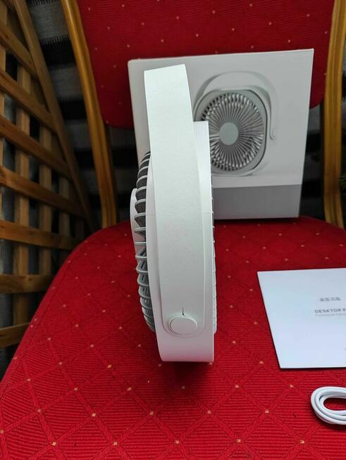 Wentylator Wiatrak przenośny USB bezprzewodowy biurkowy