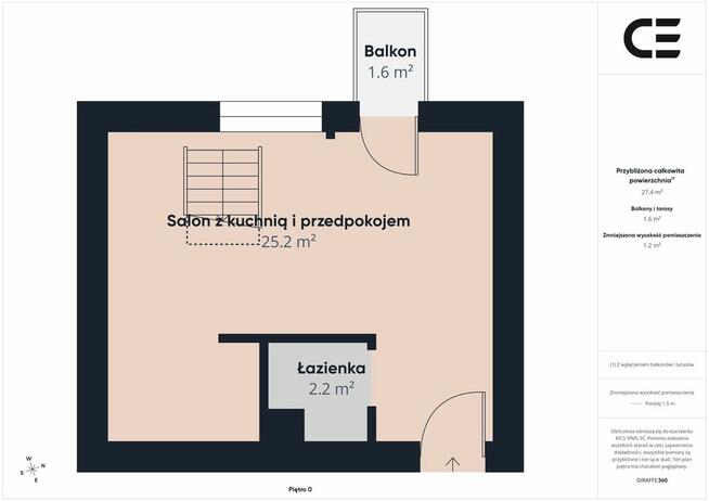 Dwupoziomowy apartament | 73 m² | 4 pokoje | Pawia