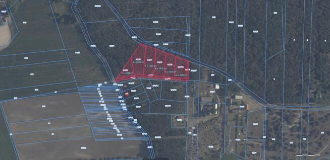 Działka budowlana | 2199 m² | las+zalew | Młyniska | 105 zł
