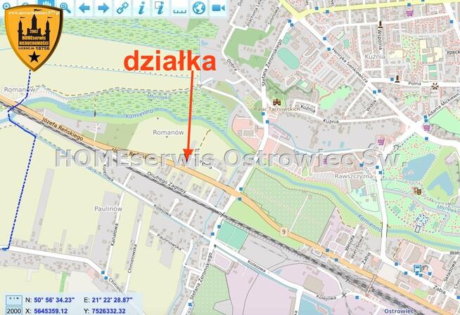 Działka Ostrowiec Świętokrzyski Paulinów